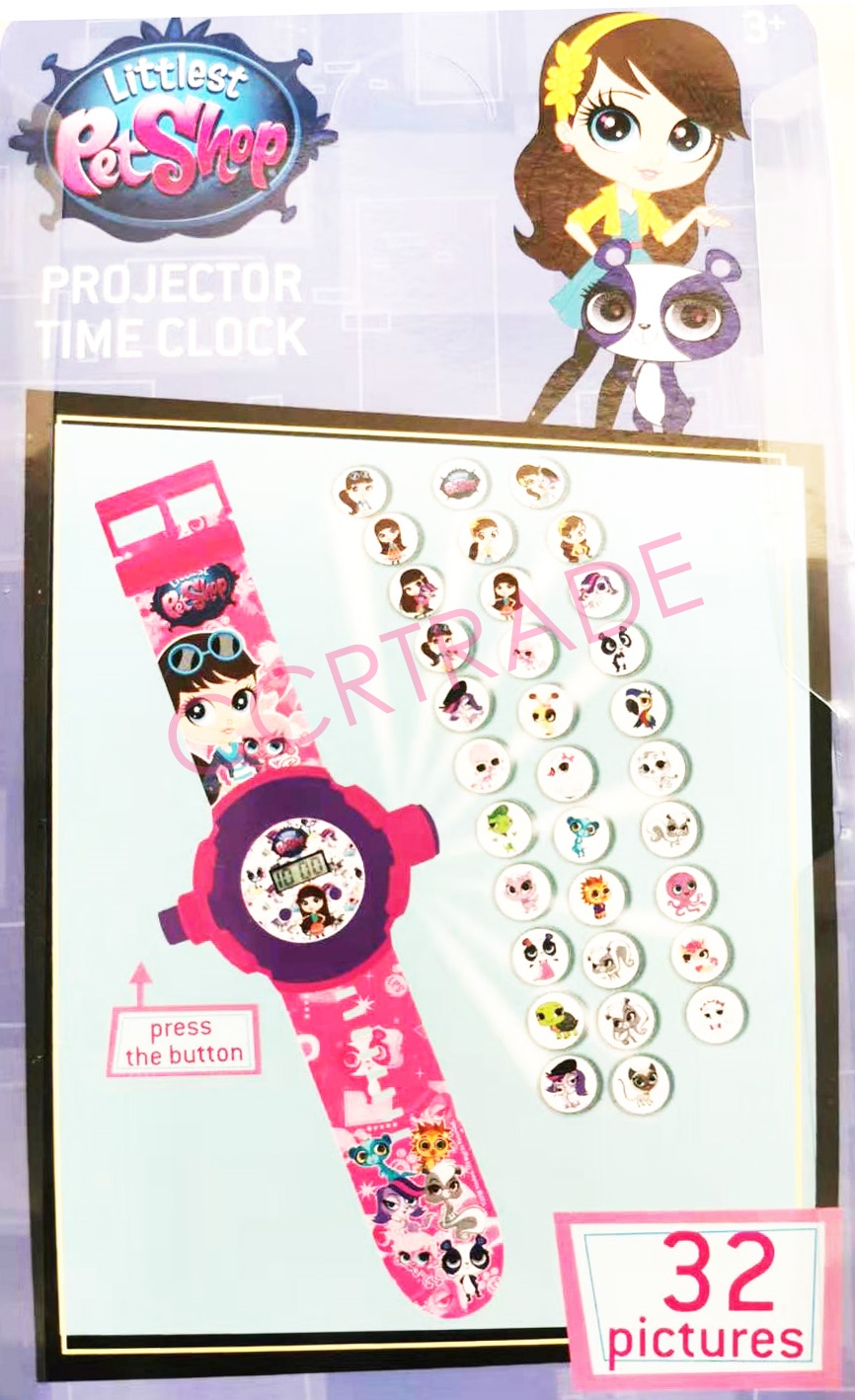 นาฬิกาฉายภาพลิตเติ้ลเพ็ทช็อป 32 ภาพแผง 28.5 ซม.(ลิขสิทธิ์แท้)