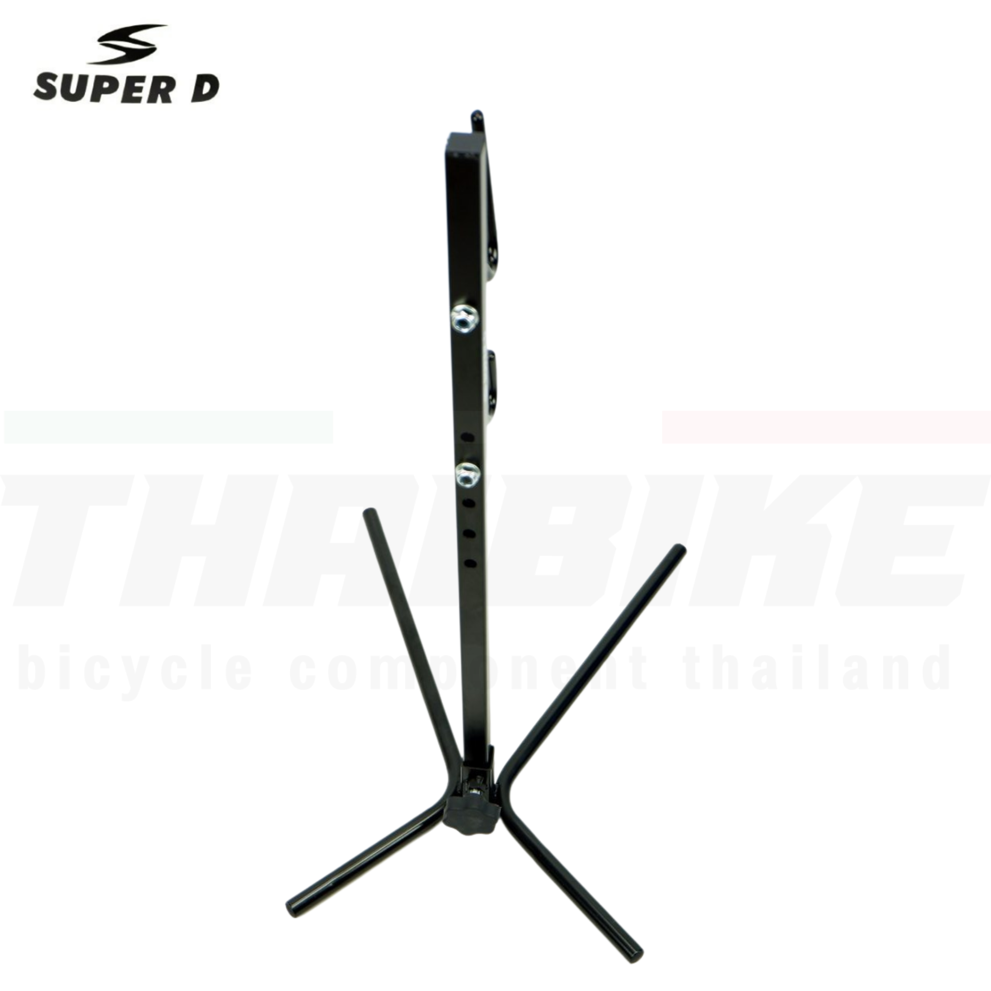ขาตั้งจักรยานเกี่ยวข้าง ยี่ห้อ SUPER D (งานไทย) งานแข็งแรง ฐานใหญ่ รองรับหลายขนาด
