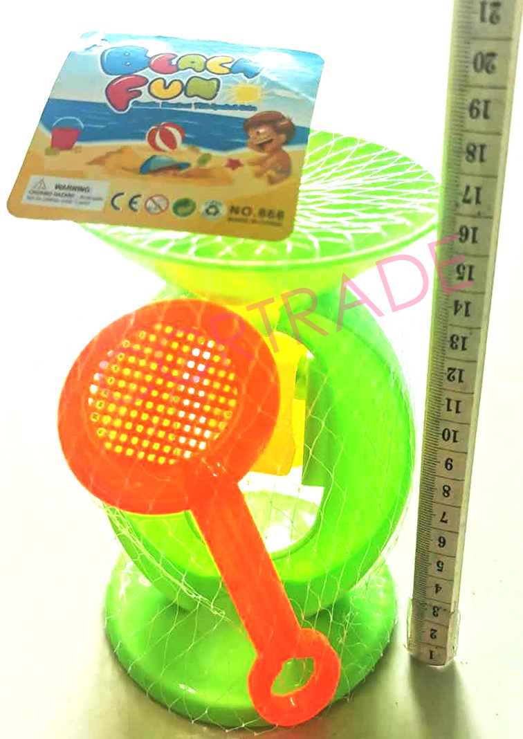 กังหันเล่นทรายจัมโบ้ถุงตาข่าย 15 ซม.