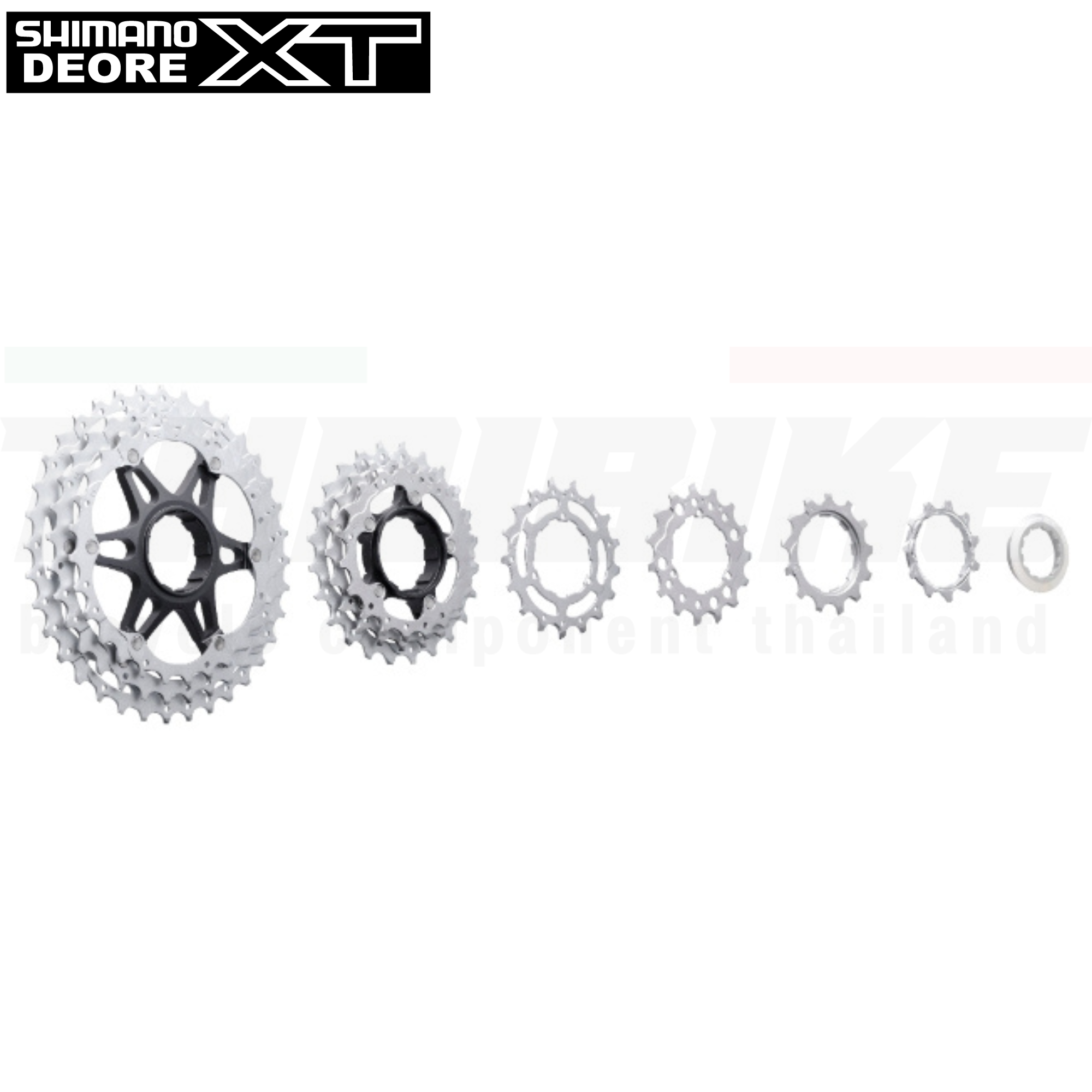 เฟืองจักรยาน สเตอร์ SHIMANO XT, 10-Speed, CS-M771-10, ขนาด 11-36T
