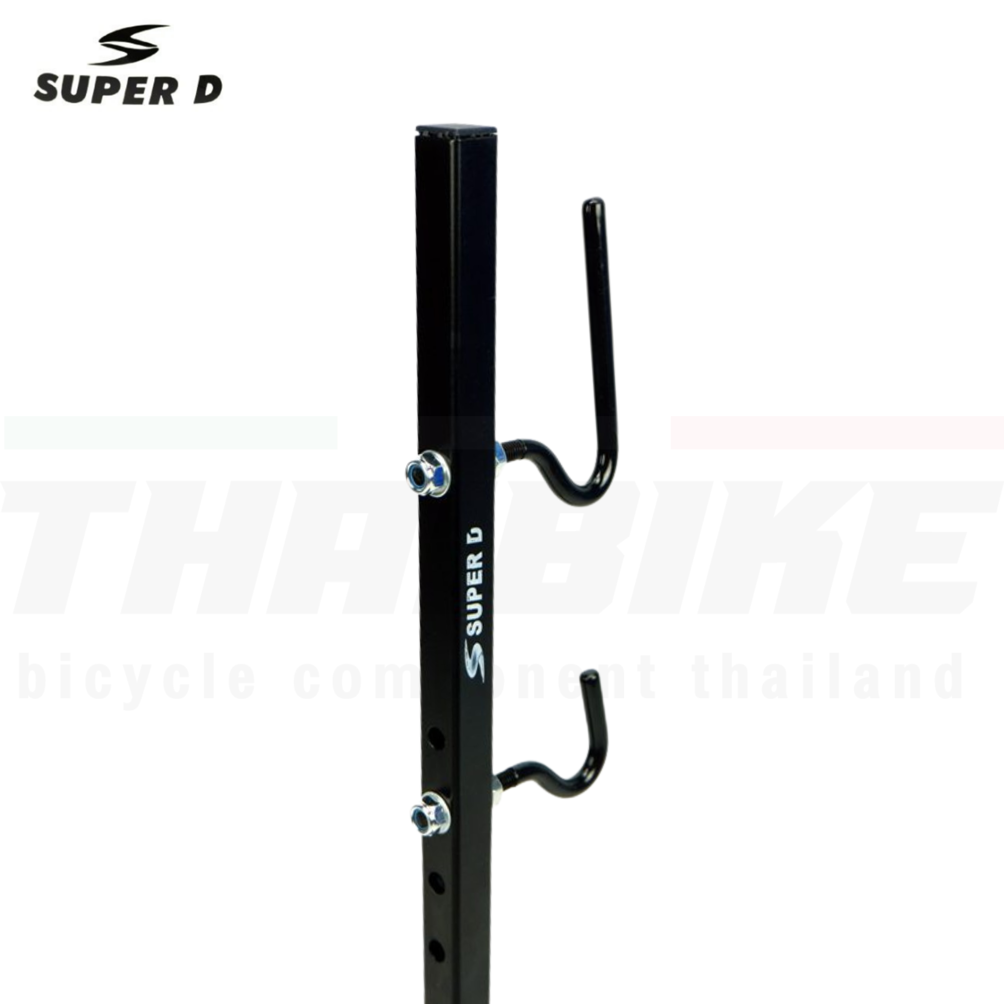 ขาตั้งจักรยานเกี่ยวข้าง ยี่ห้อ SUPER D (งานไทย) งานแข็งแรง ฐานใหญ่ รองรับหลายขนาด