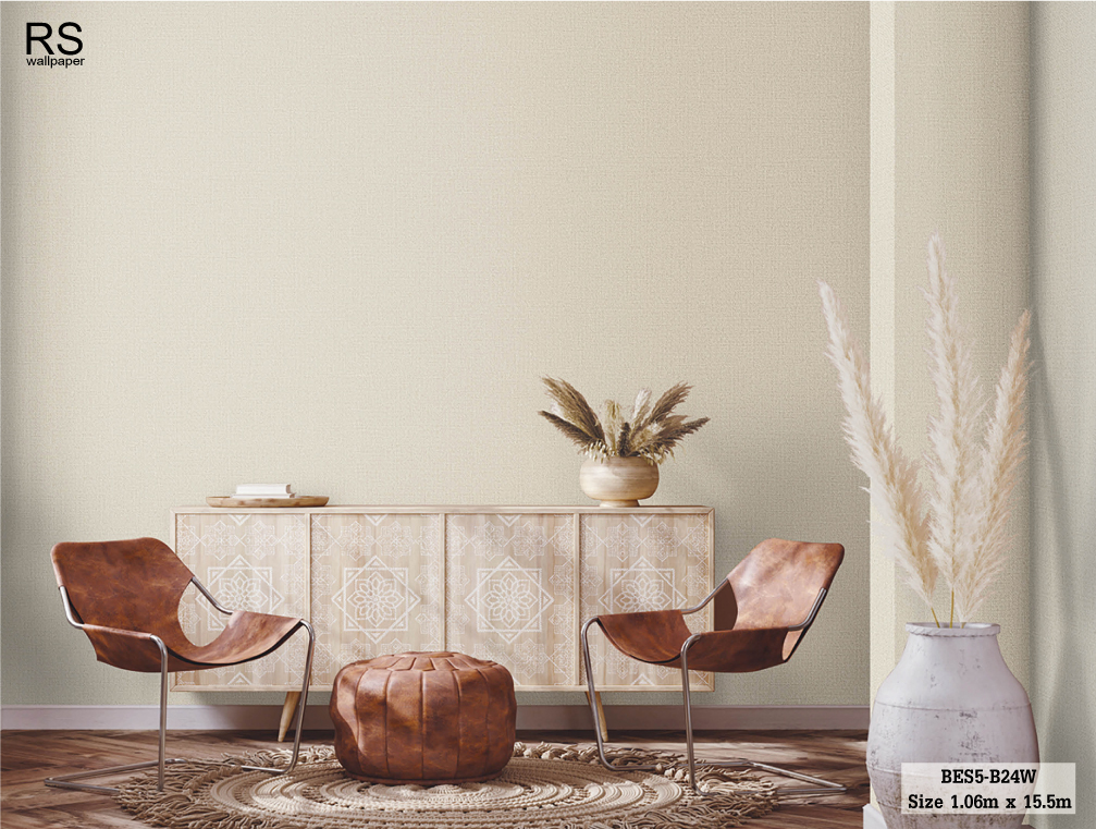 วอลเปเปอร์ สีน้ำตาลอ่อน BES5-B24W