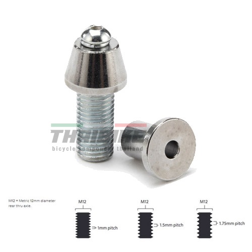 อแดปเตอร์เทรนเนอร์จักรยาน MINOURA สำหรับแกนล้อ 12MM SHIMANO DT SWISS X-12 Syntace Taper frame CAAD13