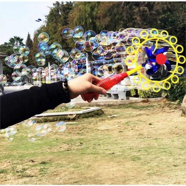 ที่เป่าฟองสบู่ กังหันเป่าฟอง ฟองเยอะมาก ไม่ต้องใส่ถ่าน