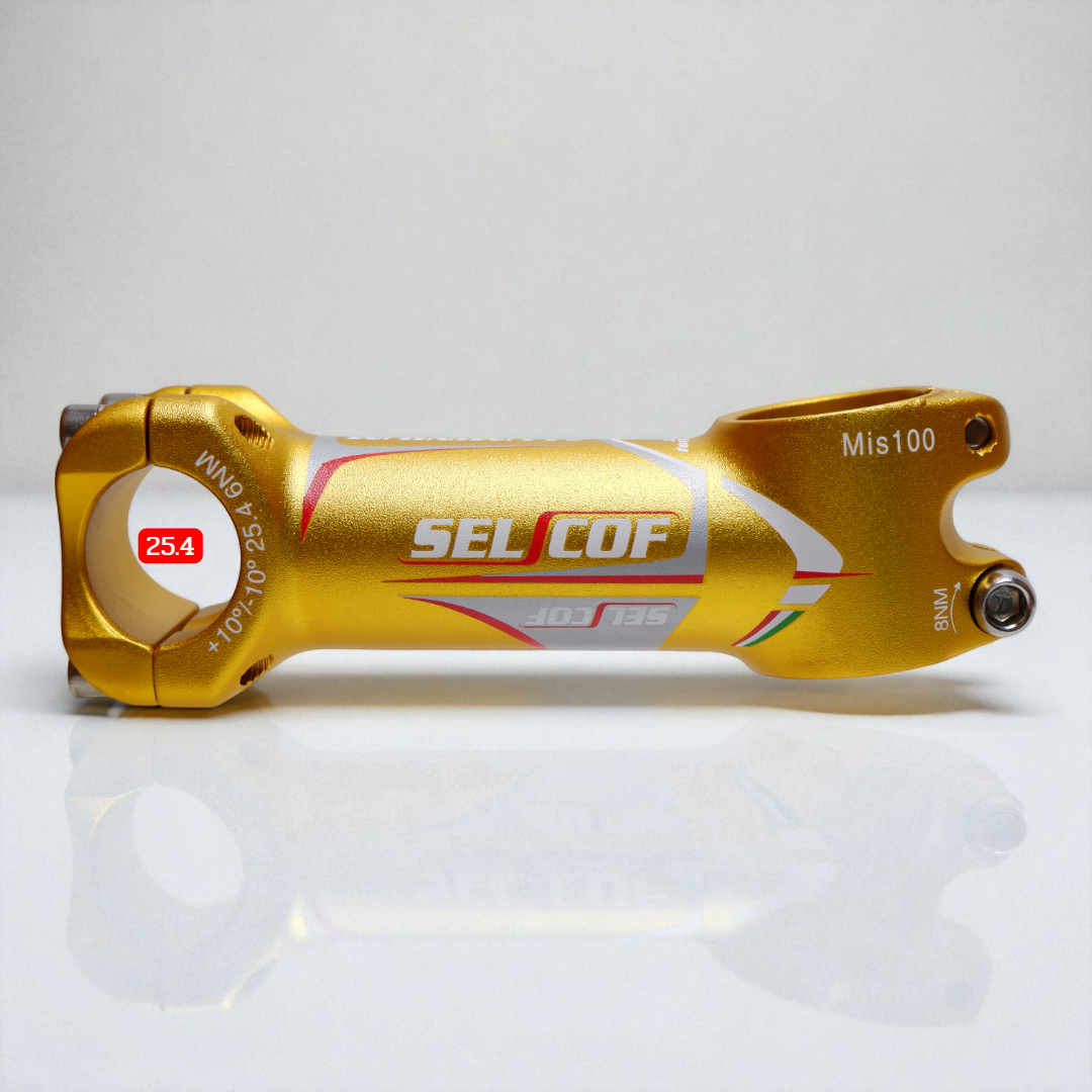 สเต็มจักรยาน SELCOF K043 ±10° 7071 อลูมิเนียม คอแฮนด์ 25.4/31.8 มม. น้ำหนักเบา แข็งแรง งานไต้หวัน