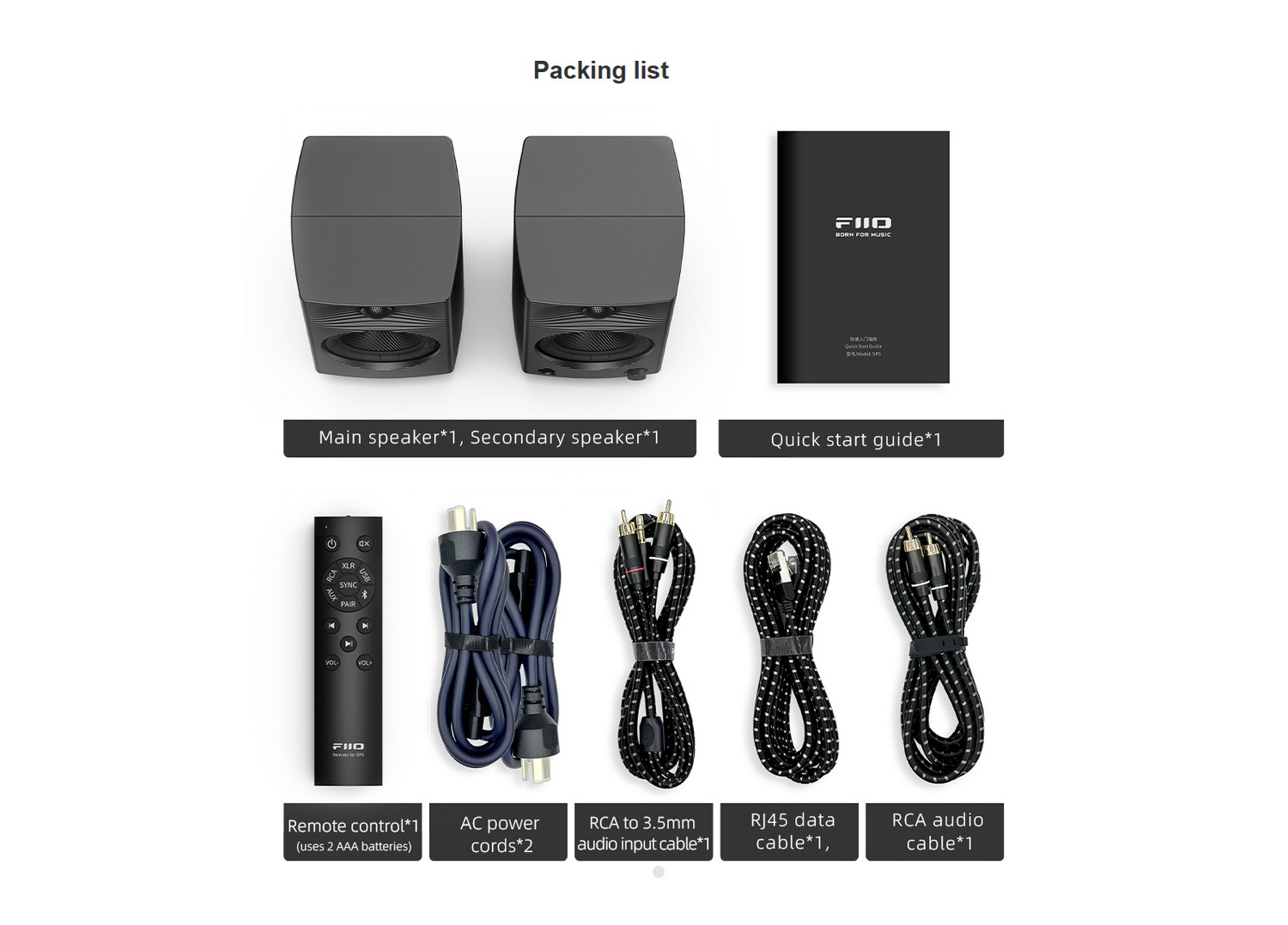 <PreOrder> FiiO SP5 สุดยอดลำโพง Active Speakers ความละเอียดสูง รองรับ LDAC, Dual Hi-Res ประกันศูนย์ไทย