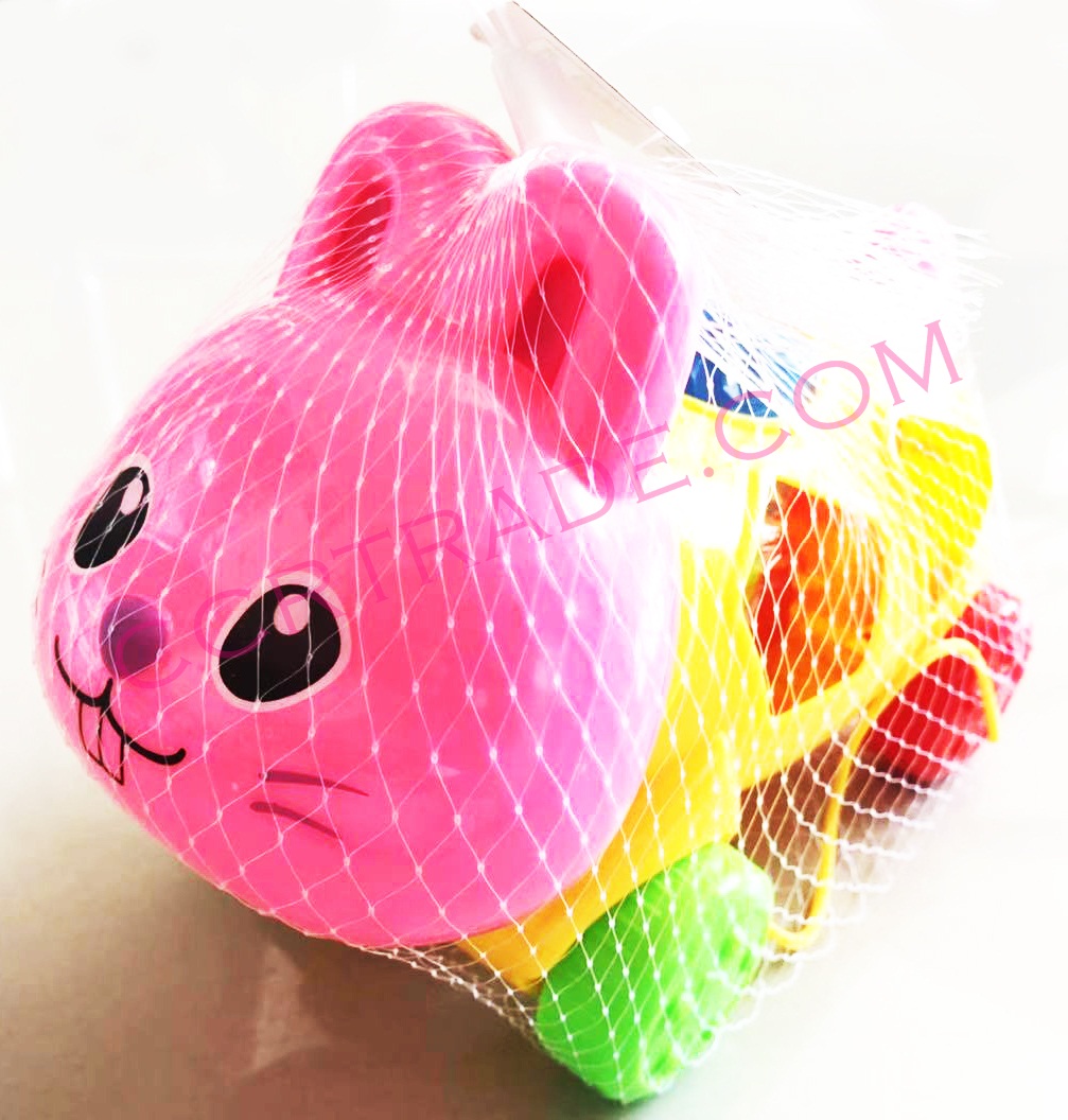 บล็อคเรขาคณิตสัตว์ป่าถุงตาข่าย 21 ซม.(1x3)