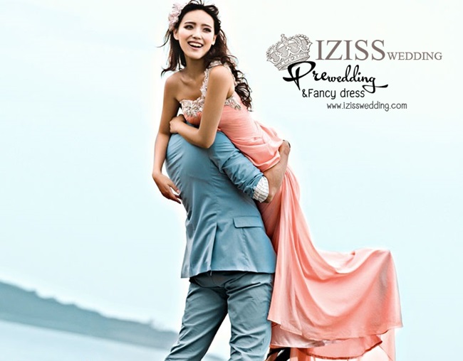 PW153 - Pre order ชุดคู่ถ่ายพรีเวดดิ้ง (prewedding dress) & ชุดแต่งงานแฟนซี (Fancy wedding dress)ชายหญิง "ธีมสีส้มโอโรส-เทา"
