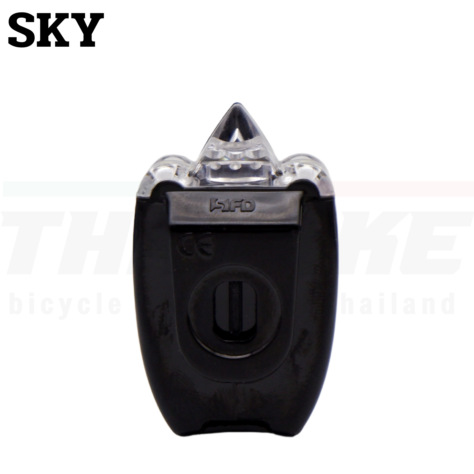 ชุดไฟติดหมวกจักรยาน SKY แบบชาร์จ USB ไฟหน้าท้ายจักรยาน