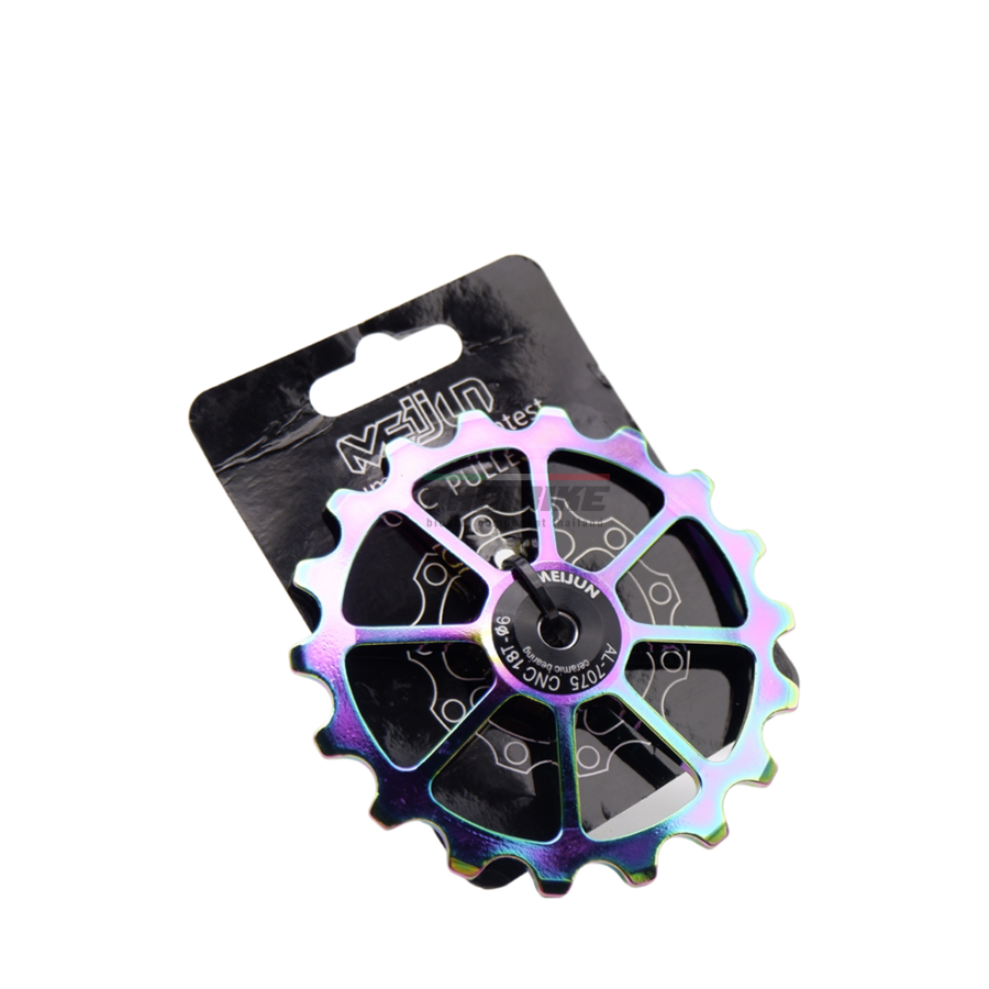 ลูกกลิ้งตีนผีเซรามิคติดจักรยาน 18T ยี่ห้อ MEIJUN ลื่น เบา ทน ลูกรอก