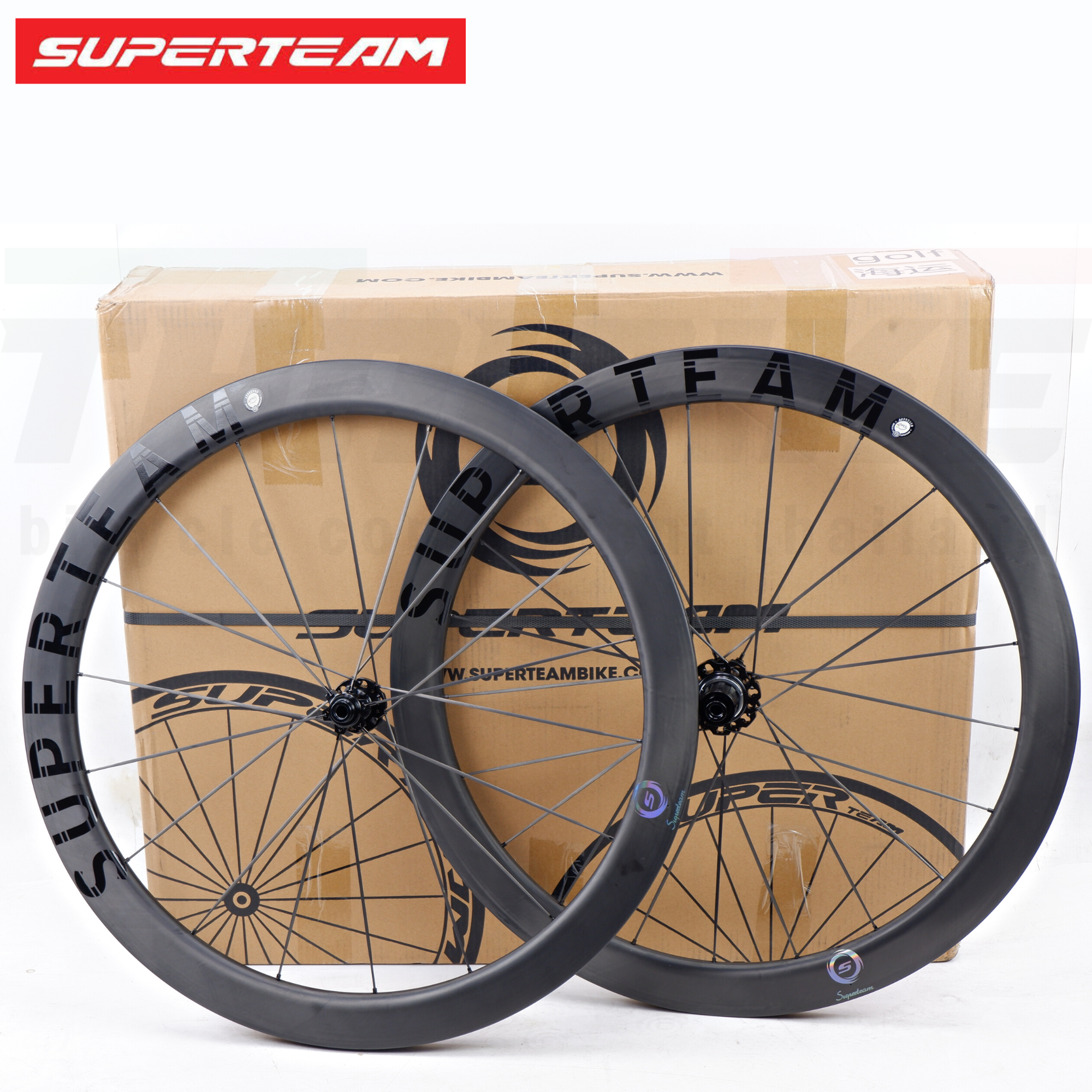 ล้อจักรยานเสือหมอบคาร์บอนดิสก์เบรค SUPERTEAM ซี่คาร์บอน