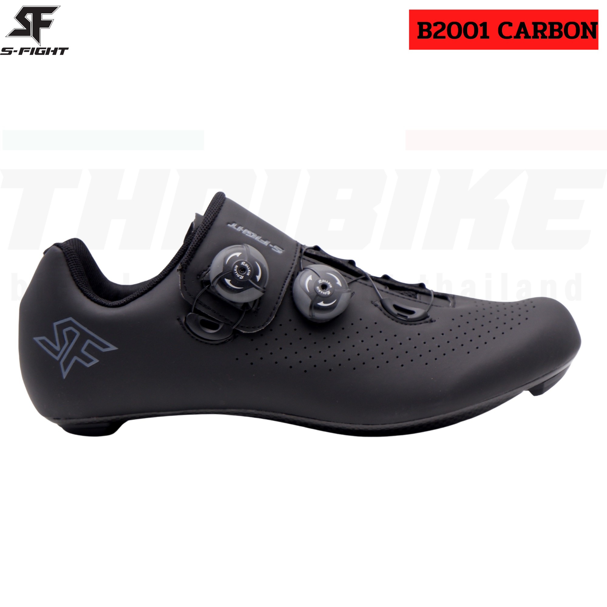 รองเท้าปั่นจักรยาน S-Fight รุ่น B2001 CARBON พื้นคาร์บอน