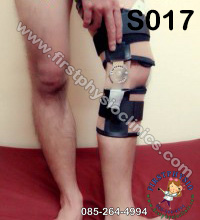 อุปกรณ์พยุงเข่าปรับองศาได้แบบสั้น/ประคองเข่าปรับมุม/พยุงเข่าแกนอลูมิเนียม Hinge Knee Support