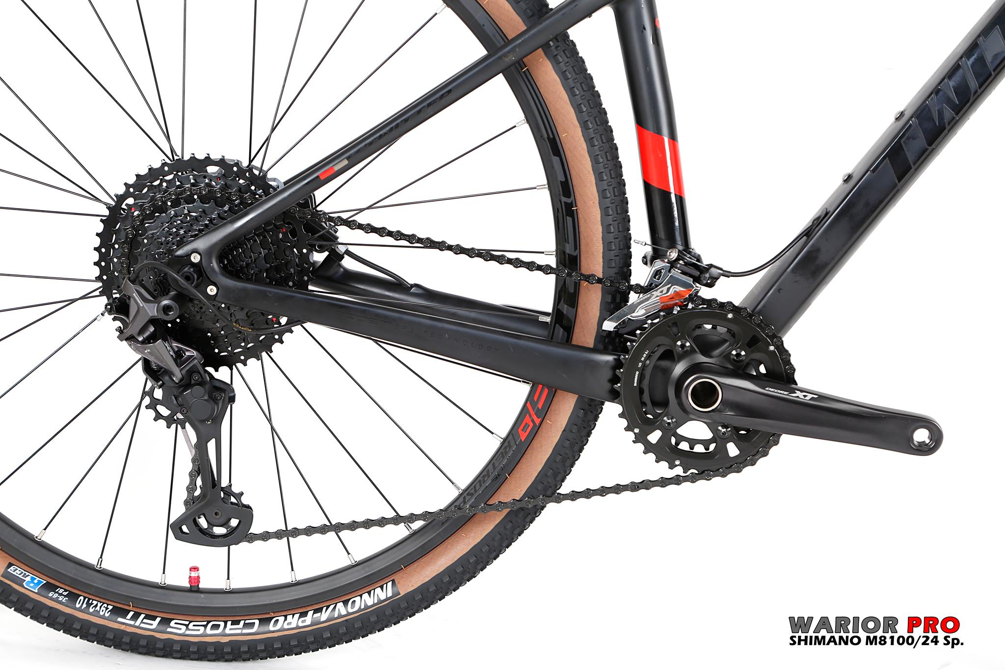 ใหม่สุด TOP สุด จักรยานเสือภูเขา คาร์บอน TWITTER รุ่น WARIOR PRO 24Sp. (2021)