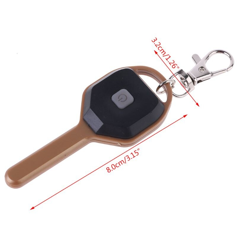 พวงกุญแจแบบมีไฟฉายในตัว TAG-B มีถ่านพร้อมใช้งาน LED Flashlight Mini Key Lamp Key-chain