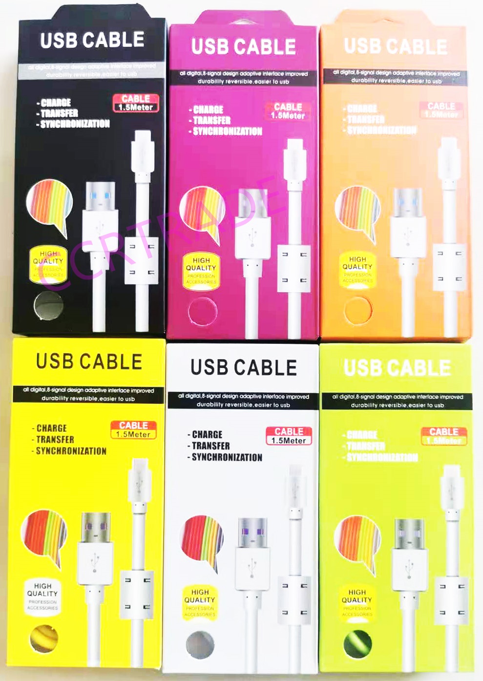 สายชาร์ทซัมซุง Type C 1.5 ม. กล่อง 17 ซม.(กันไฟกระชาก)