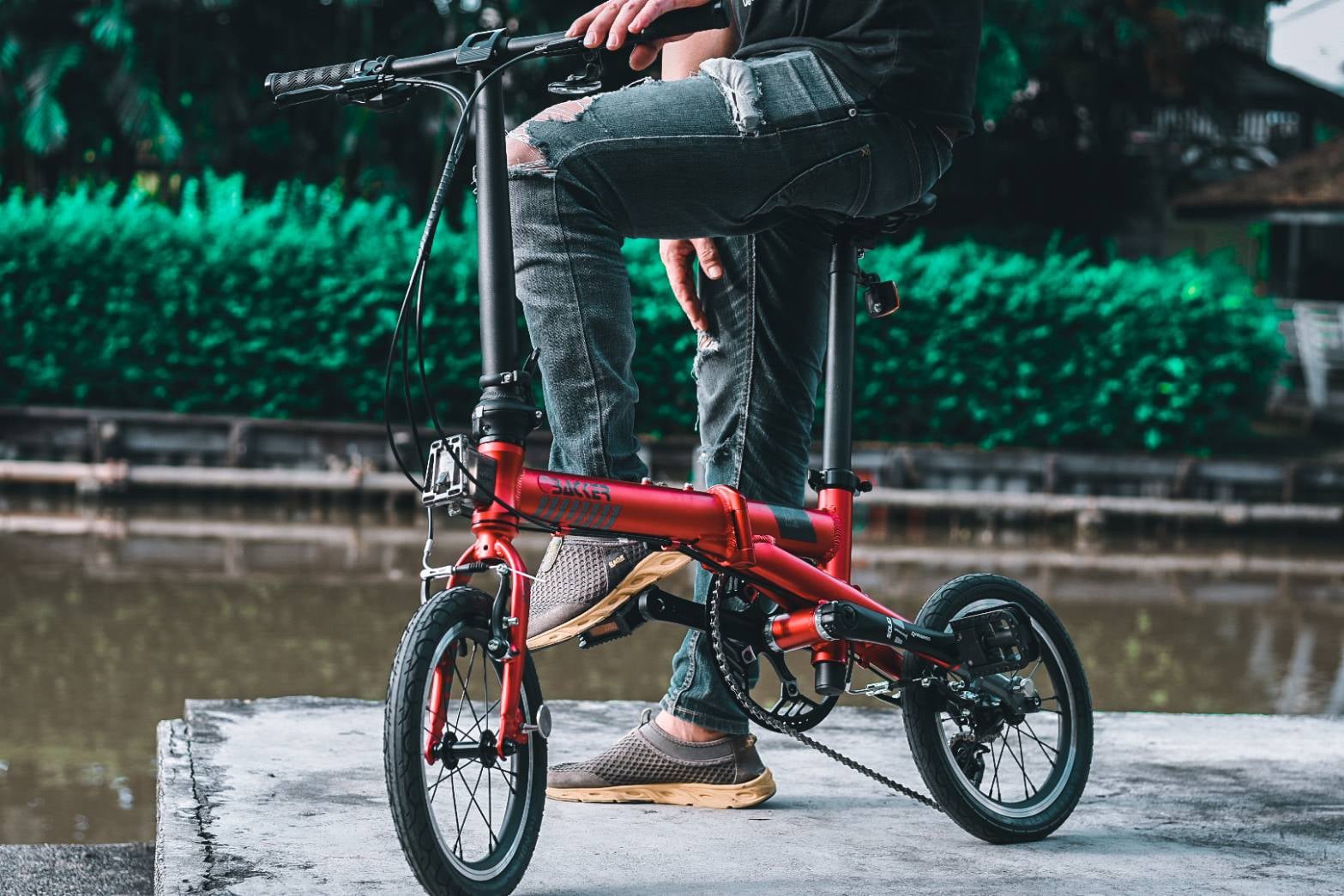 จักรยานพับ BACKER รุ่น HAZY ล้อ 14 นิ้ว พกพาสะดวก มีเกียร์