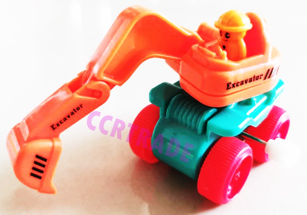 รถแม็คโคร ไขลานถาด(หมุนได้) 4.5x10 ซม.(งานห้าง)