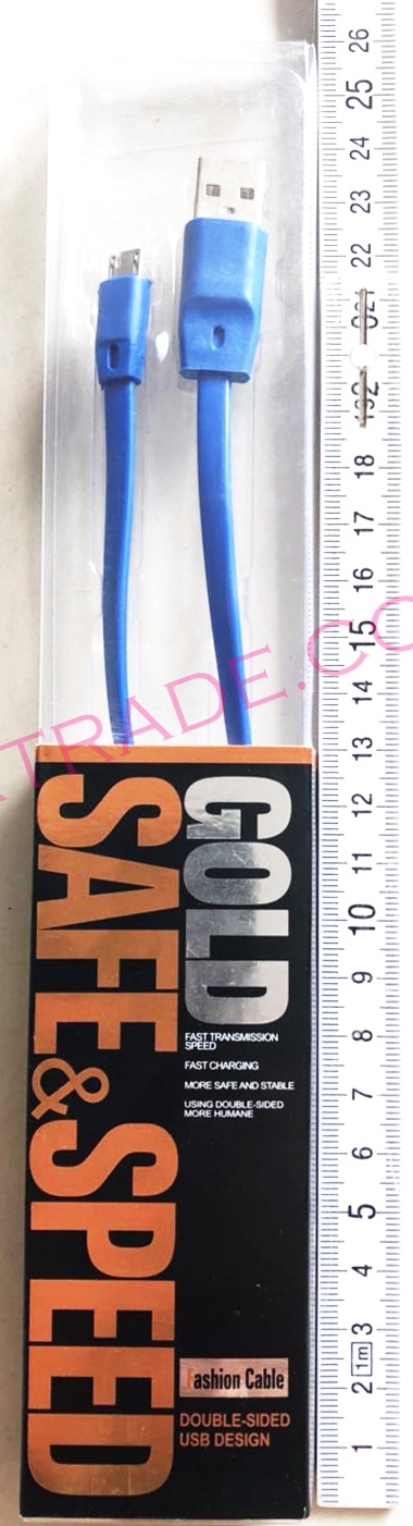 สายชาร์ทซัมซุงเส้นแบน 1 ม. กล่อง 27 ซม.