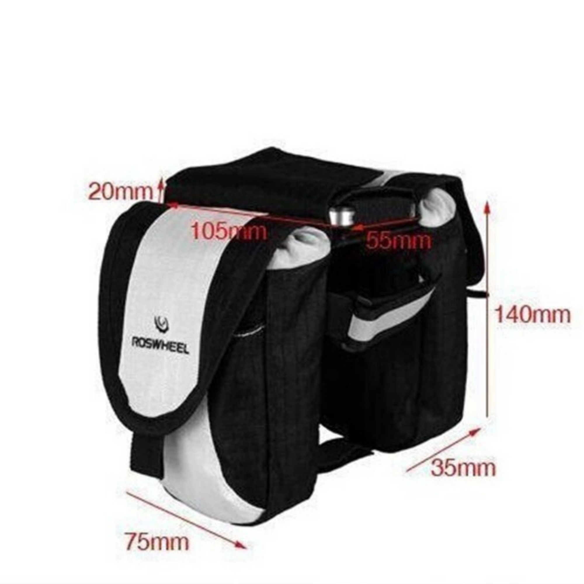 กระเป๋าพาดเฟรมหน้าจักรยานเสือหมอบ เสือภูเขา ROSWHEEL 12529-C