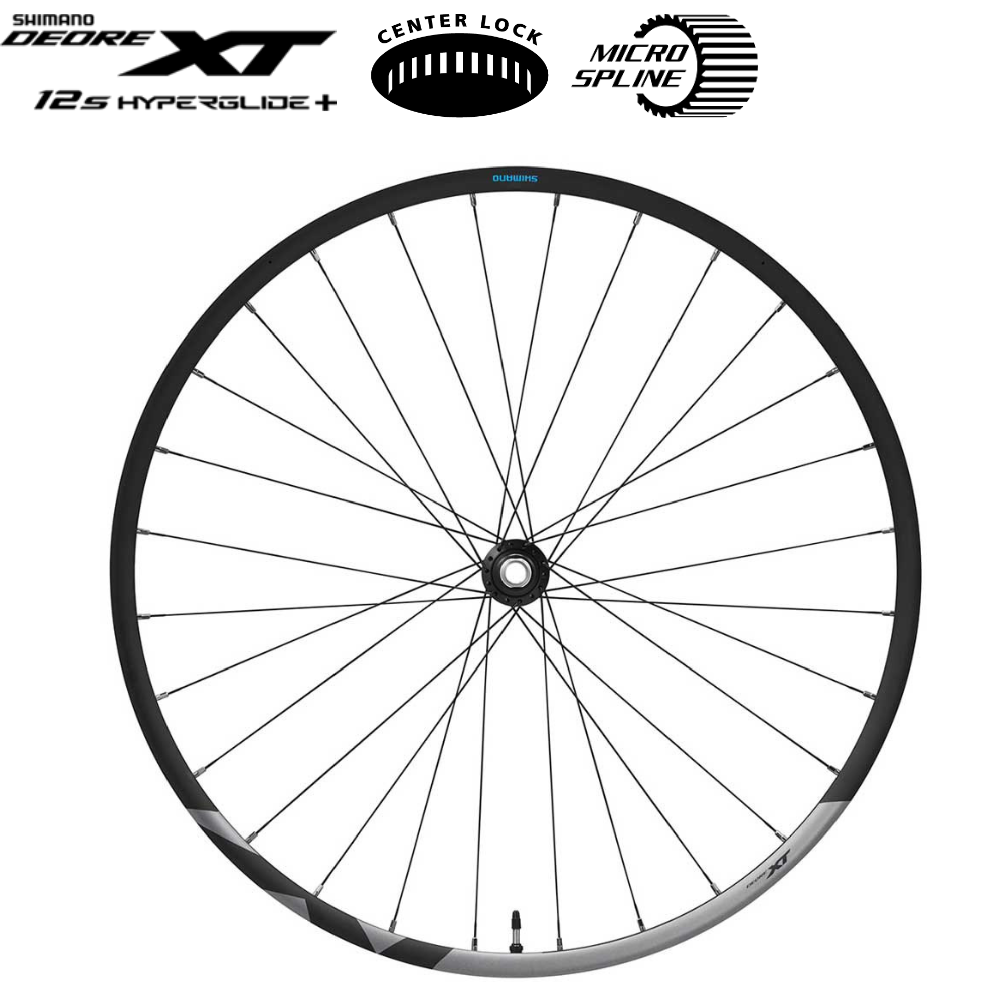 ชุดล้อจักรยานเสือภูเขา SHIMANO DEORE XT Trail Tubeless WH-M8120-TL-R12-B-29