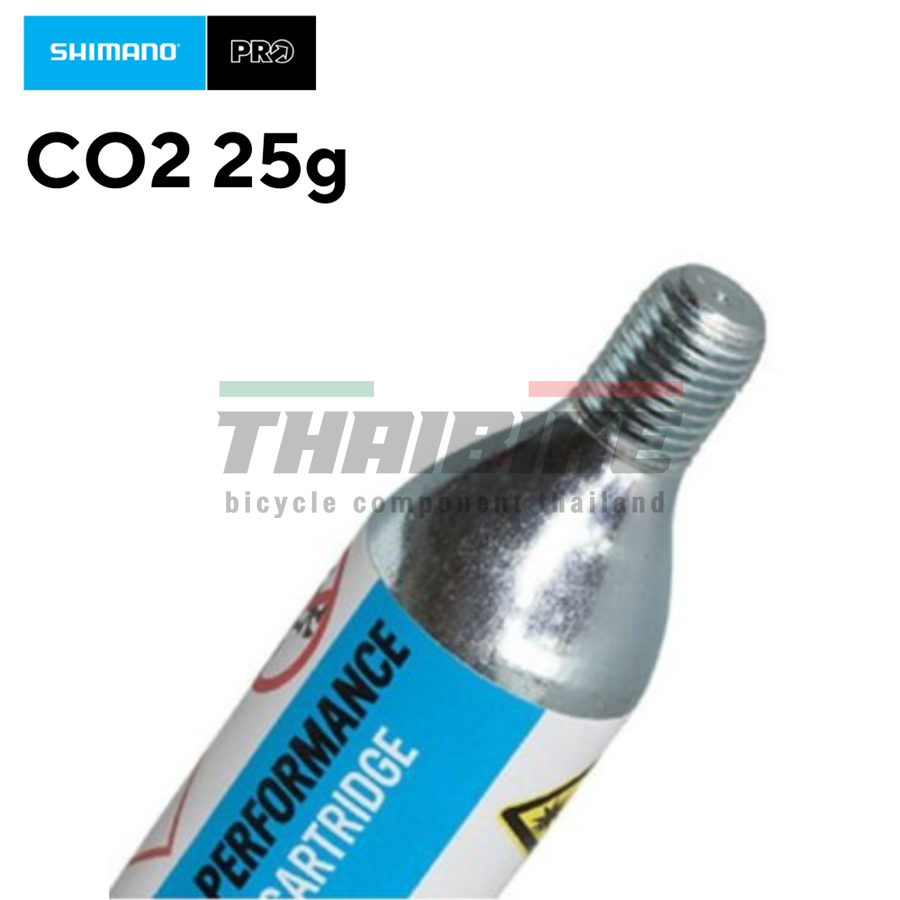 หัวสูบพร้อมหลอด Pro Co2 Performance MICRO INFLATOR แบบเติม 25G ตัวเติมลมจักรยาน แบบพกพา