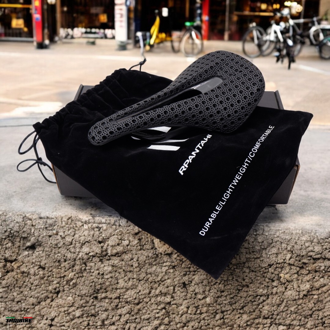 RPanatani SL8 อานจักรยาน 3D Printed Short‑Nose 143 มม. รางคาร์บอน พื้นคาร์บอน 167กรัม