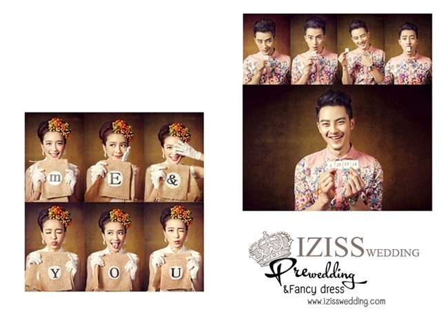 PW076 - **เลิกผลิตค่ะ** ชุดคู่ถ่ายพรีเวดดิ้ง (prewedding dress) & ชุดแต่งงานแฟนซี (Fancy wedding dress)ชายหญิง "ธีมสีขาว-ลายดอก"