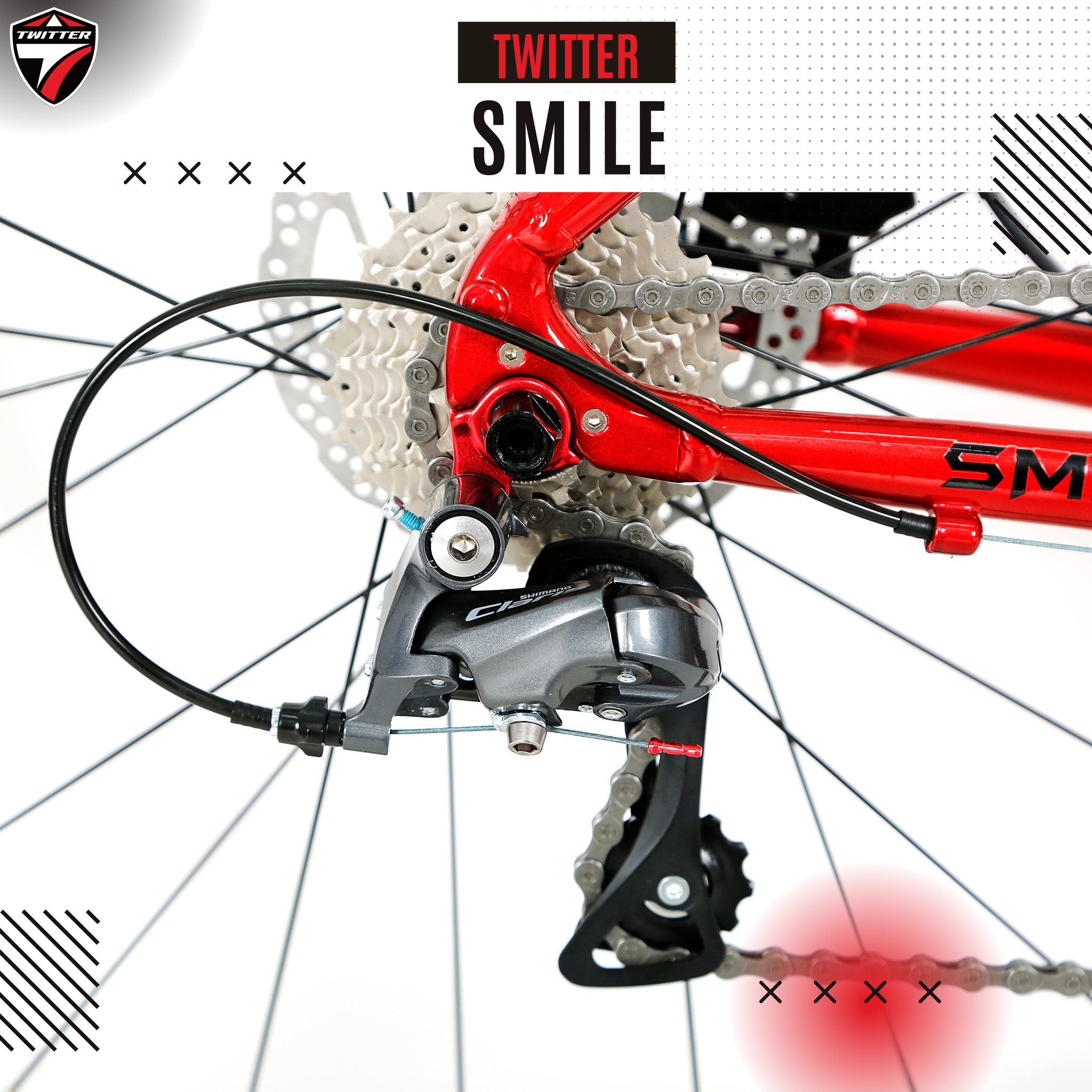 จักรยานเสือหมอบ อลูเบา TWITER รุ่น SMILE SHIMANO CLARIS(2023)/RS24SPD