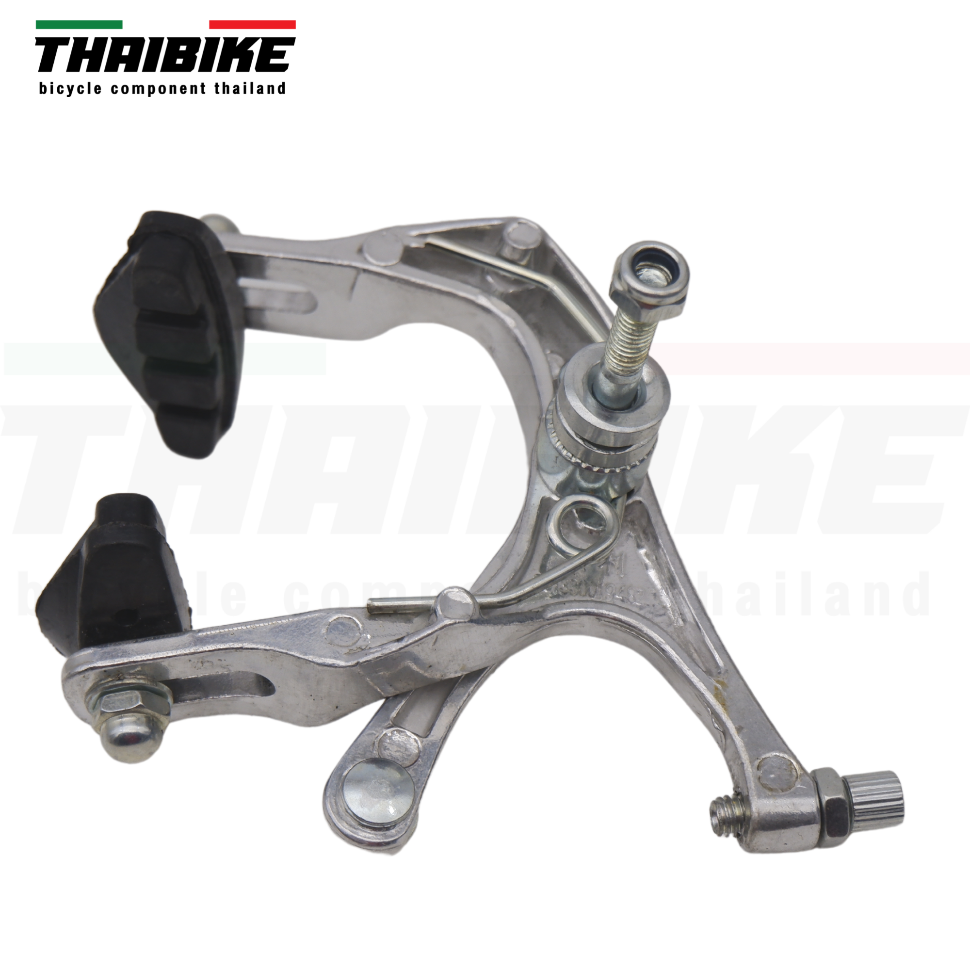 ก้ามเบรคจักรยานแบบก้ามปูวัสดุอลูมิเนียม หน้า+หลัง ก้ามเบรคเสือหมอบ พร้อมผ้าเบรค