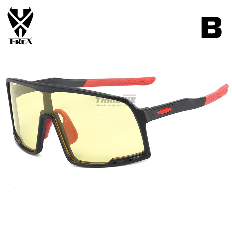 แว่นตาปั่นจักรยาน T-REX 9321 กันแดด กันลม กันฝุ่น UV แว่นกันแดด แว่นปั่น