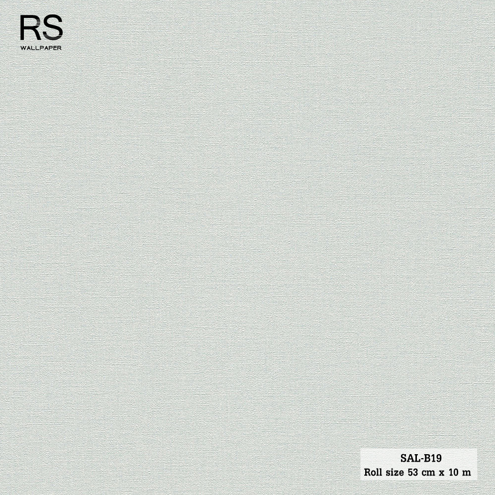 วอลเปเปอร์ลายผ้า สีเขียวอ่อนพาสเทล SAL-B19