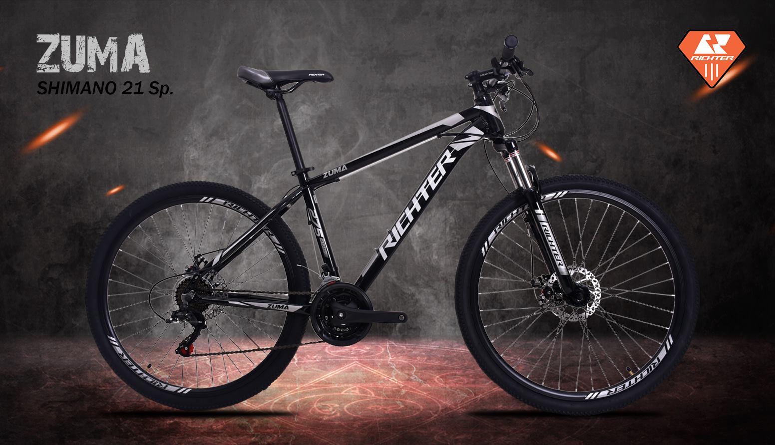 ส่งฟรี จักรยานเสือภูเขา RICHTER รุ่น ZUMA 27.5