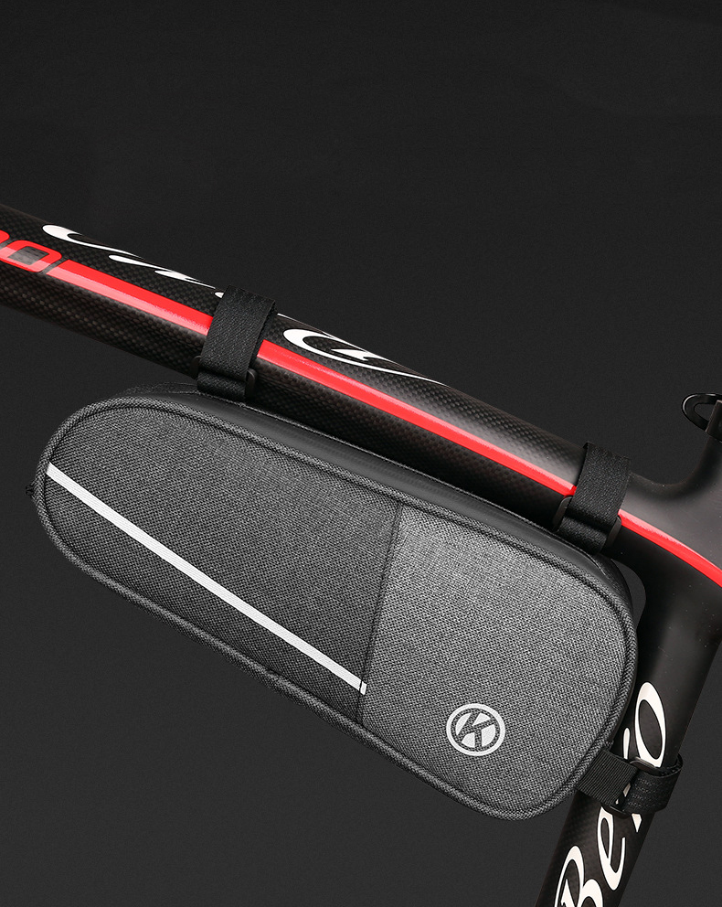 กระเป๋าจักรยาน รัดใต้เฟรม รัดบนเฟรม ผ้าแคนวาสกันน้ำ FREE RIDING