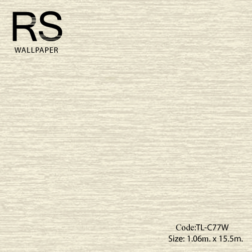วอลเปเปอร์พื้นสีขาวแกมชาเขียว TL-C77W