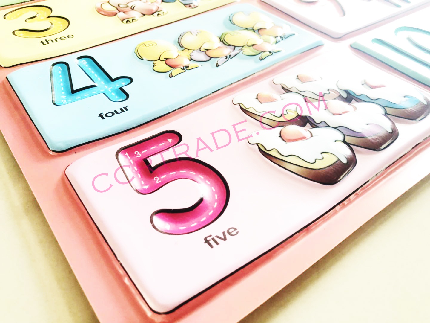 แผ่นฝึกอ่านจัมโบ้ 123 41.5x58 ซม.