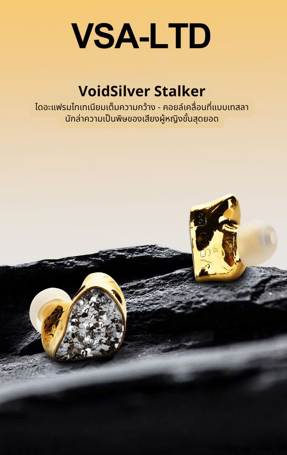 Ear Acoustic Audio VSA LTD หูฟัง IEMs ไดรเวอร์ Dynamic ไดอะแฟรมชุบไทเทเนียม ประกันศูนย์ไทย
