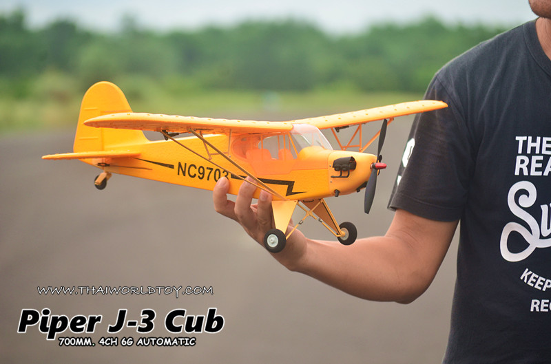 PIPER J-3 CUB Rc Scale 700MM. 4CH Brushless Motor