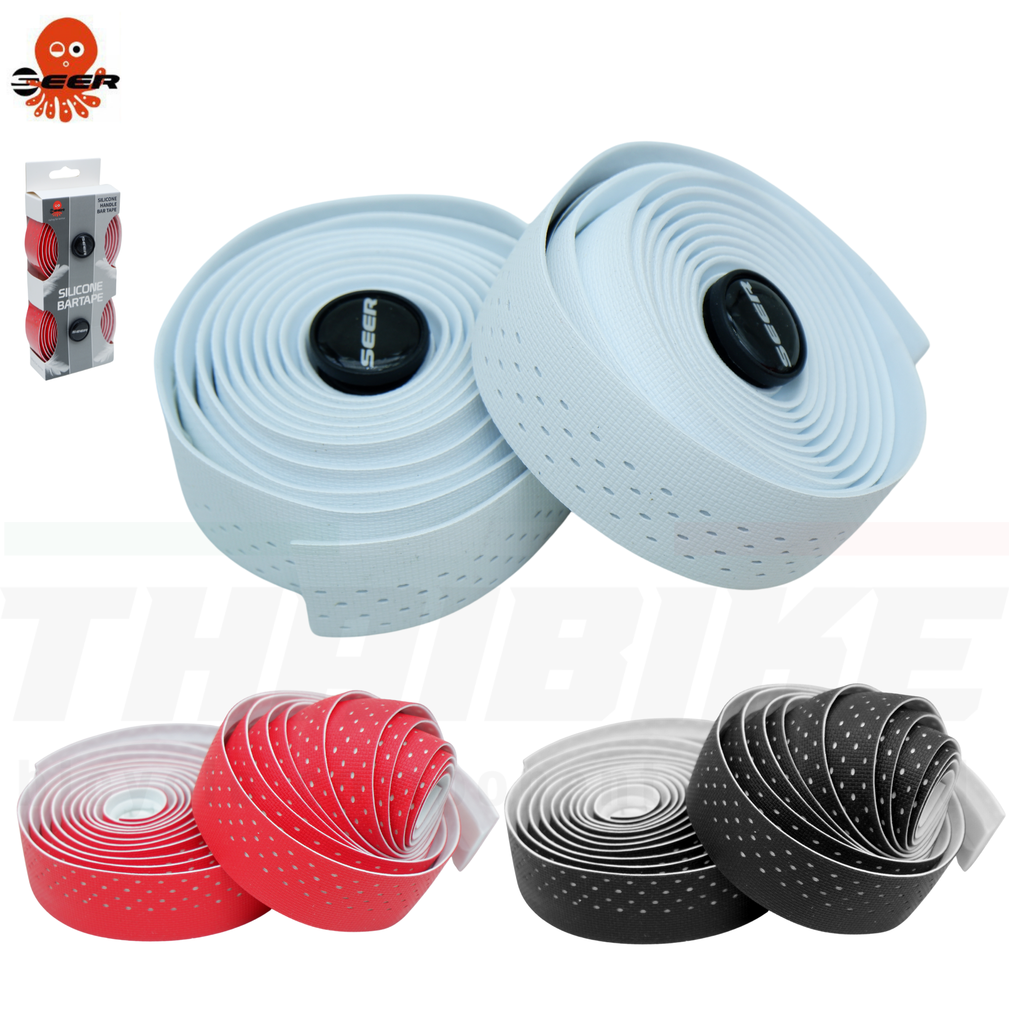 ผ้าพันแฮนด์จักรยานเสือหมอบ SEER SILICONE HANDLEBAR TAPE
