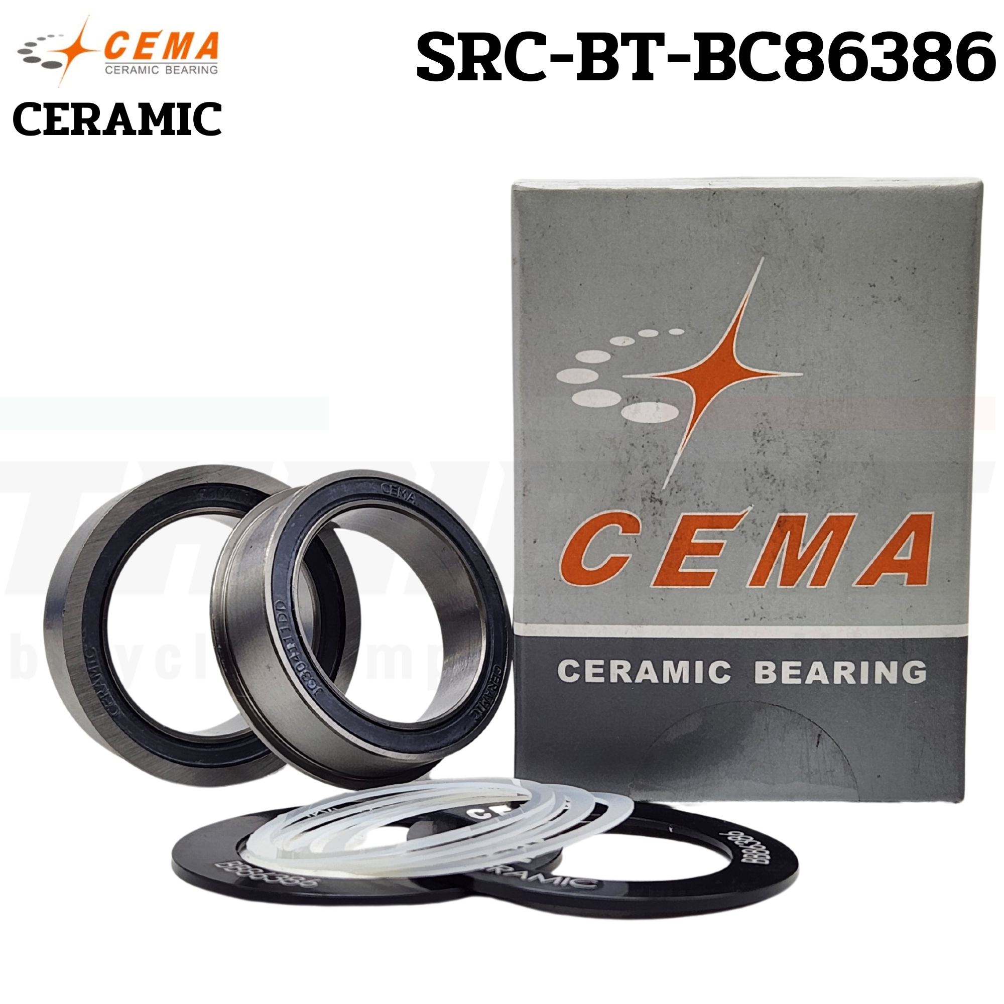 กะโหลกเซรามิค จักรยาน CEMA SRC-BT-BC86386 4130 สำหรับขาจานแกน 30