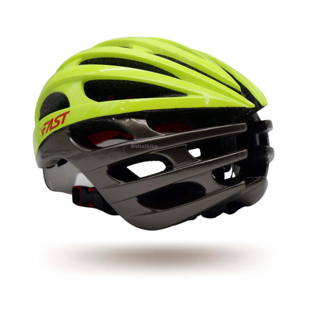 หมวกกันน็อคจักรยาน FASTBIKE N-LITE D-GROUP 02 มีแว่นในตัว เก็บแว่นได้