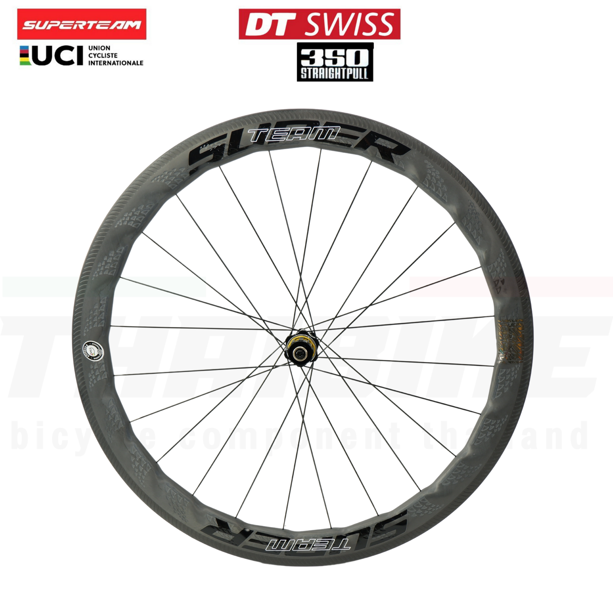 ล้อจักรยานเสือหมอบ คาร์บอน Superteam curvepro Dt350 ประกัน 3 ปี