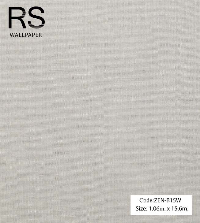 วอลเปเปอร์เทกเจอร์เส้นโทนสีน้ำตาลอ่อน ZEN-B15W