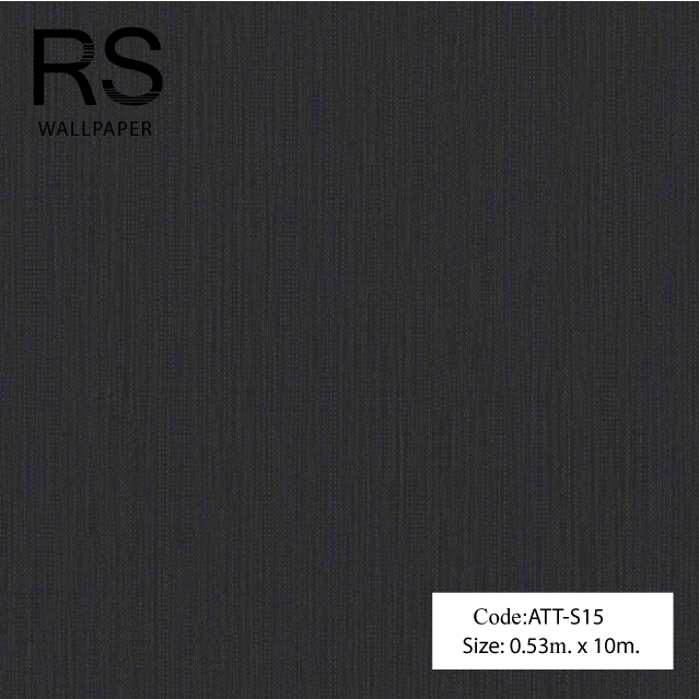 วอลเปเปอร์เทกเจอร์เส้นประแนวตั้งสีเงินพื้นสีดำ ATT-S15