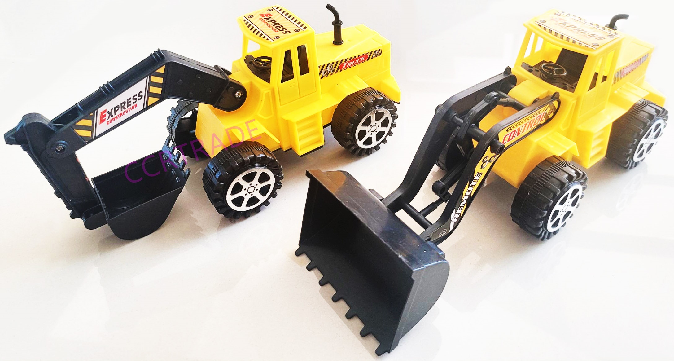 รถก่อสร้างสีสด มีลานถุง 24.5 ซม.