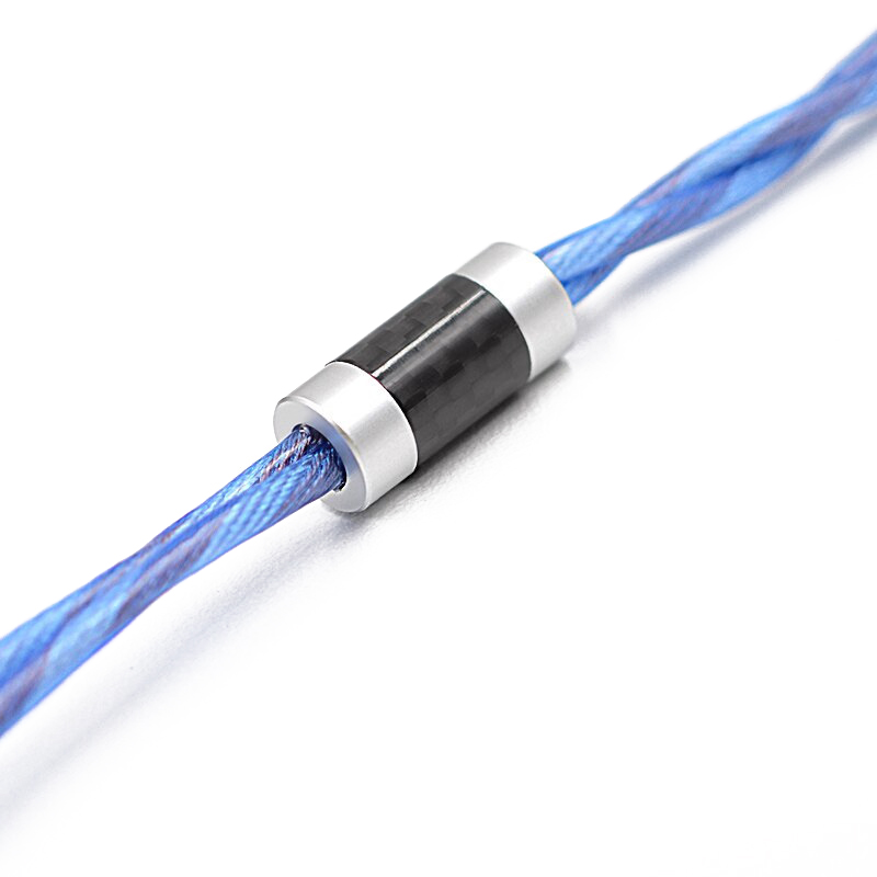สายหูฟัง KZ NEO StarLight สาย OCC ชุบเงินถักขั้ว KZพินC