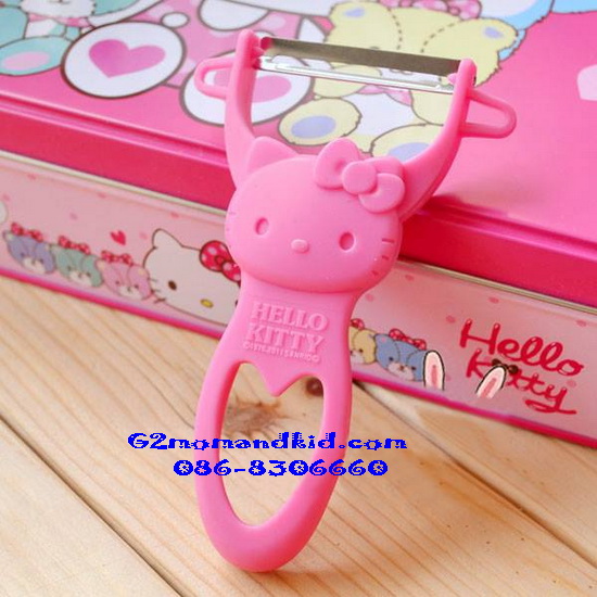 ++พร้อมส่ง++ มีดปลอกผลไม้ ลาย Hello Kitty สีชมพูหวาน ขนาด 12 x 5.5 ซม.