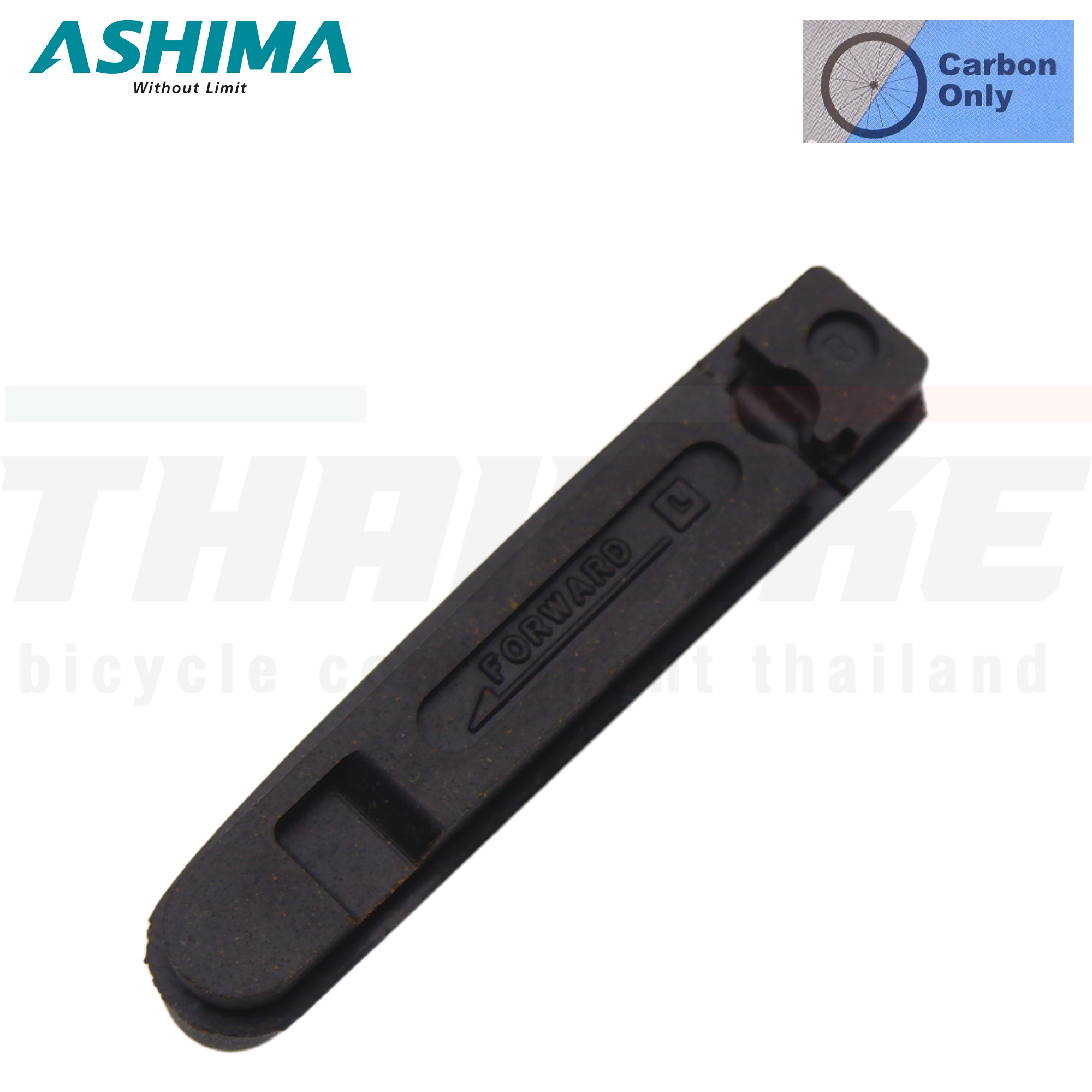 ผ้าเบรคล้อจักรยานคาร์บอน ASHIMA รุ่น AR76R-P-TRS สำหรับขอบล้อจักรยานคาร์บอน