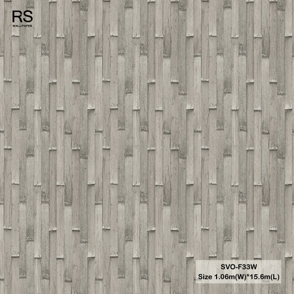วอลเปเปอร์สไตล์ญี่ปุ่นลายไม้ไผ่เล็ก สีเทา SVO-F33W