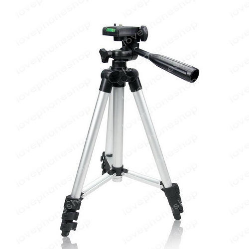ขาตั้งกล้อง Tripod รุ่น TF-3110 (Sliver) แถมฟรีหัวต่อสำหรับมือถือ ส่งฟรี....